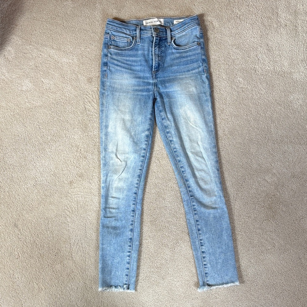 Aritzia Light Blue Skinny Jeans